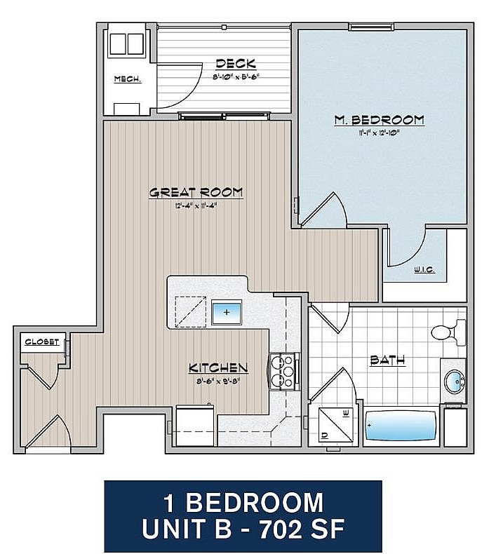 Franklin Square Phase 2, 1 Bedroom With 1 Bathroom - 1 Bedroom 1 Bath 1st