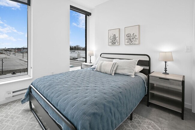 Furnished Bedroom - The Common Place Apartments