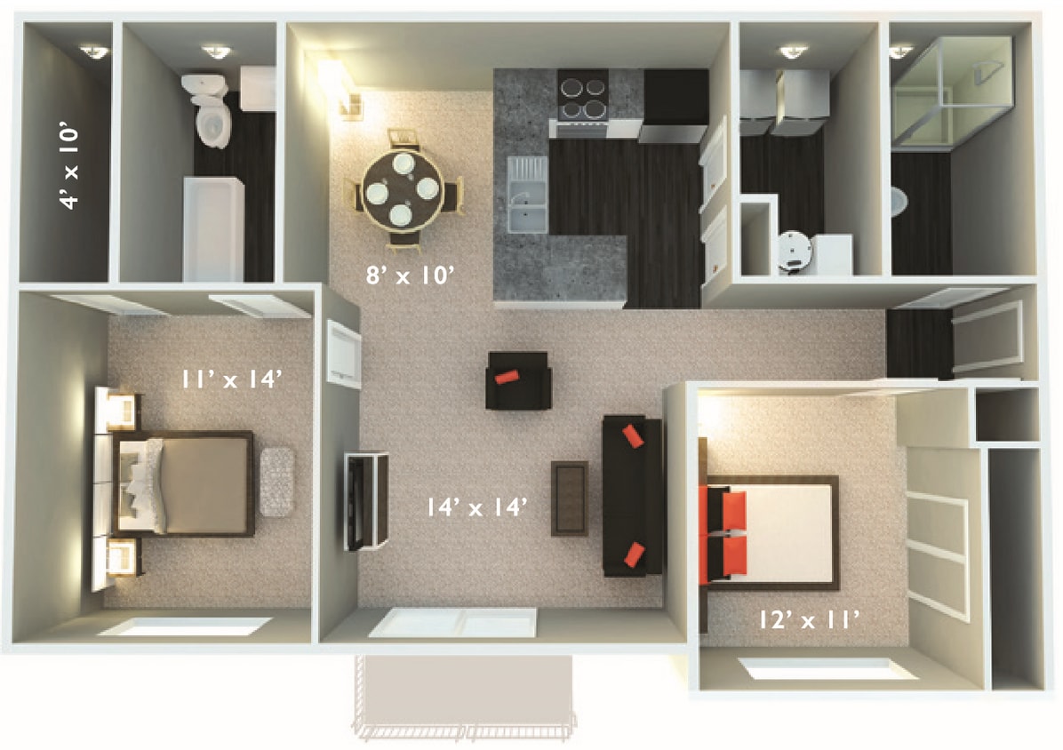 Floor Plan - Suite B