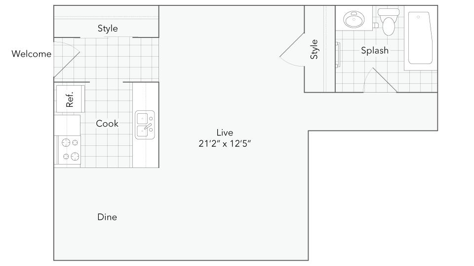 Studio x 1 - Des Plaines North - Studio