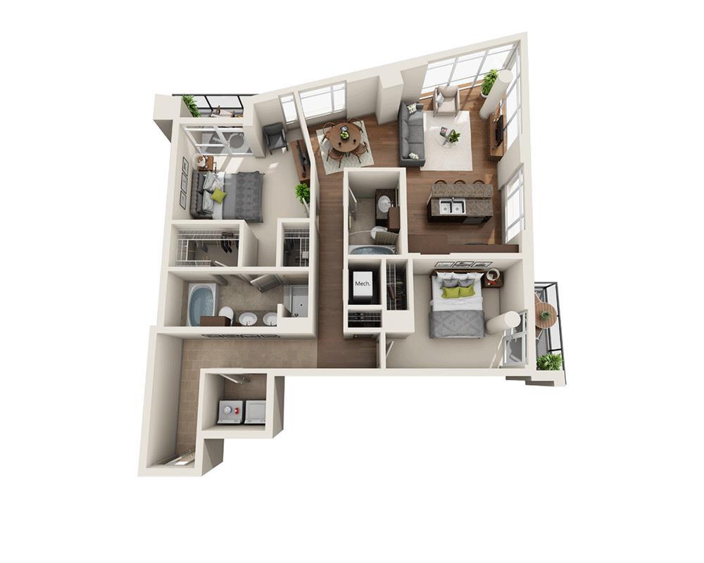 Floor Plan - Plan Q (B2C)