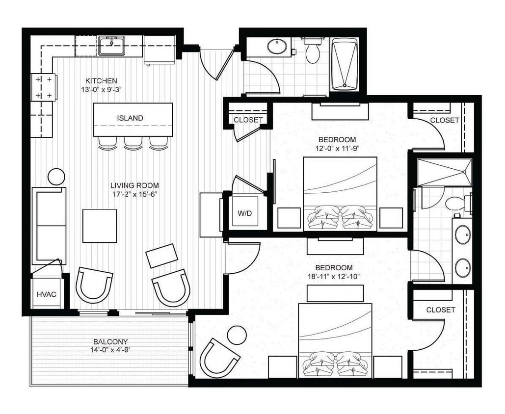 Ellipse on Excelsior and E2 - Ellipse - Envoke - 2 Beds - 2 Baths - 1063 Sq. ft. - Ellipse - Evoke