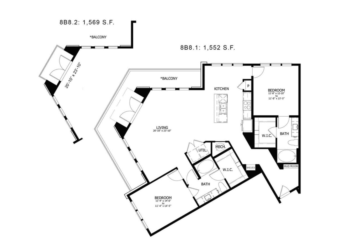 Floor Plan - Stag’s Leap 8B8