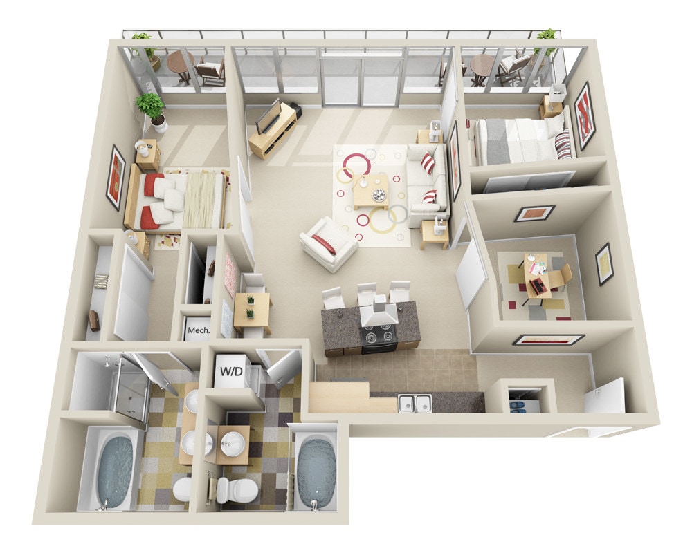 Floor Plan - Midrise B2TD