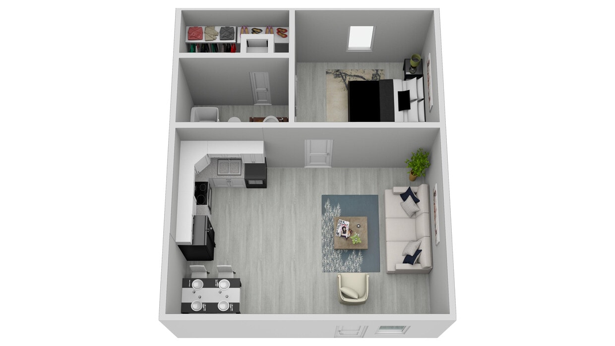 Floor Plan - Spacious one bedroom