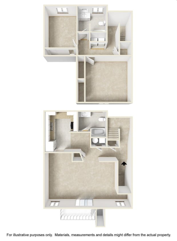 2BR/2BA - 2 Bed 2 Bath - Townhome