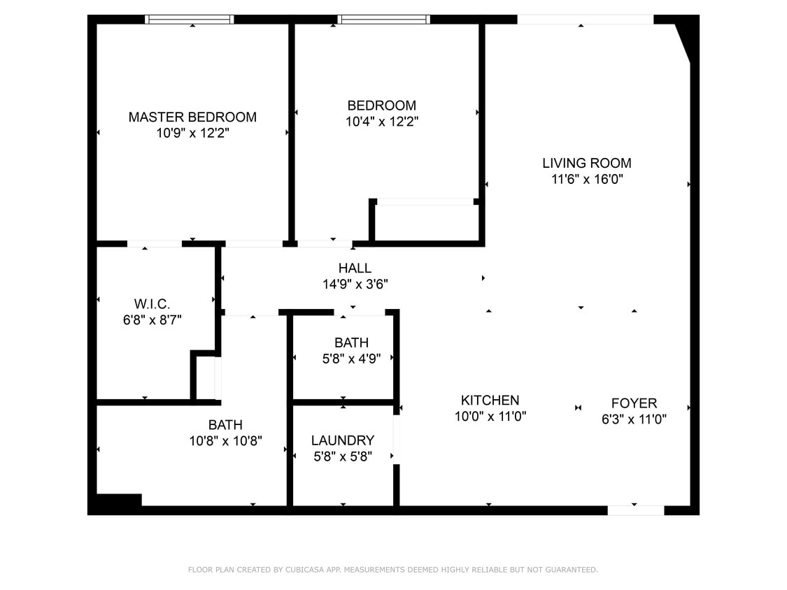 Floor Plan - 2 Bed / 1.5 Bath