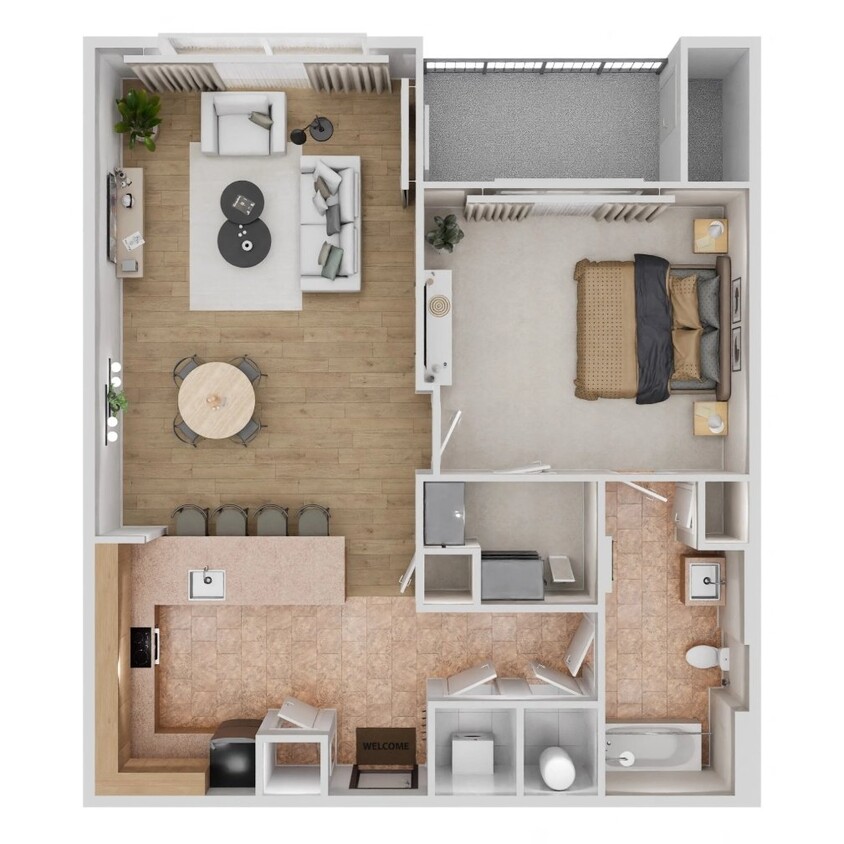 Floor Plan - A2 - Renovated
