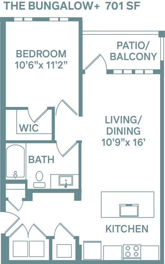 Floor Plan - Bungalow+ (Classic A1+)