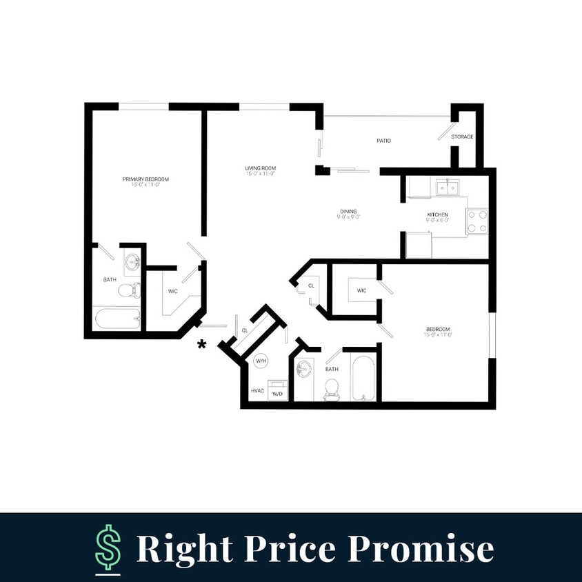 Floor Plan - The Hampton