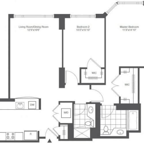 Banden - 2 Bed 2 Bath - Baden