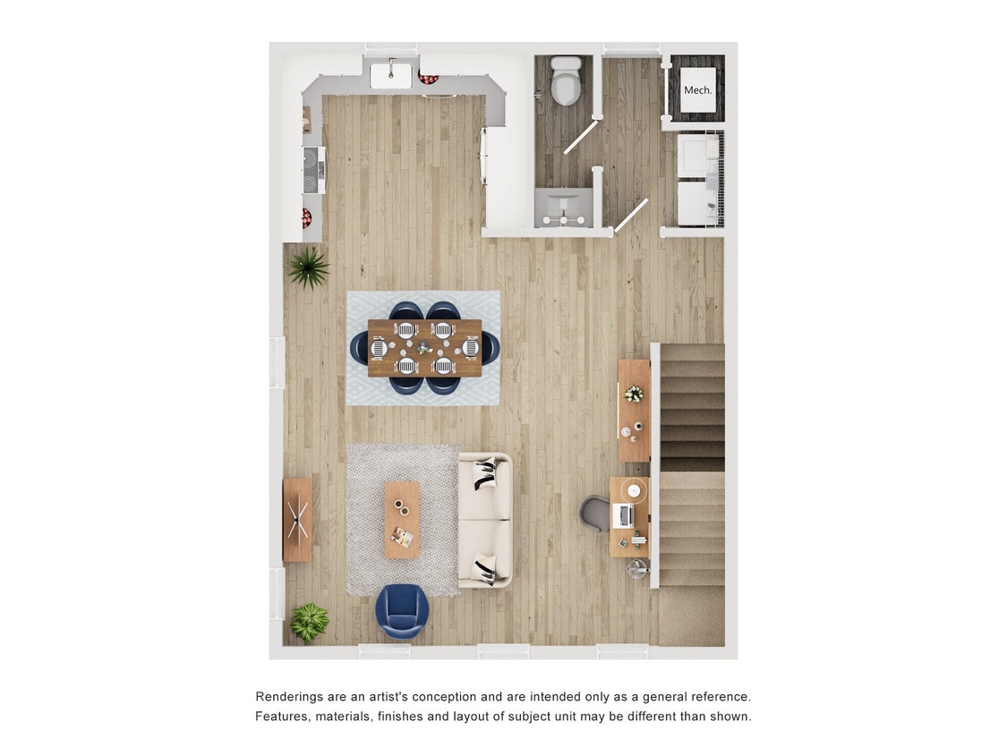 Floor Plan - Cottage C1 + Den