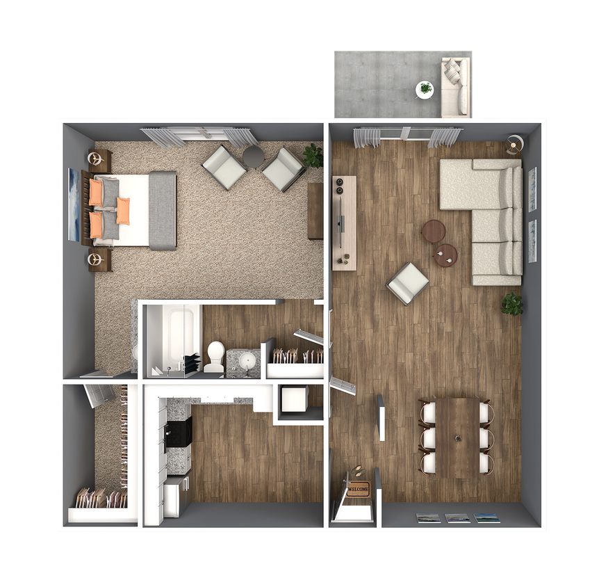 One Bedroom One Bathroom - 1 Bedroom 1 Bath