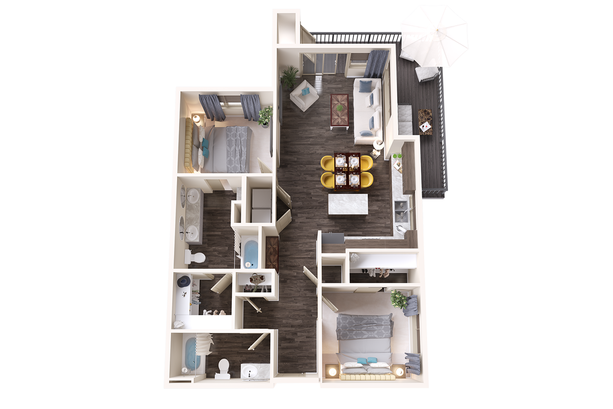 Two Bedroom Apartment at Terra Apartments - Emerald