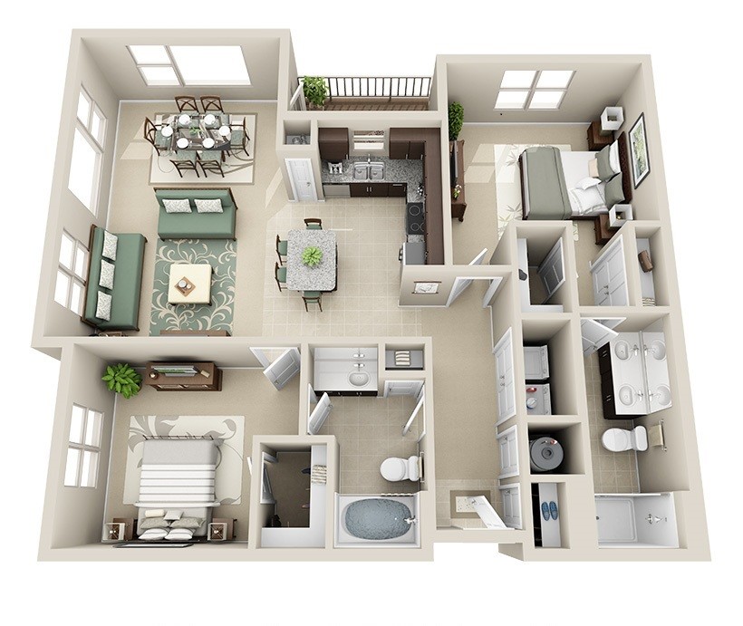 Junction Six Forks - Seabrook - 2 Beds - 2 Baths - 1206 Sq. ft. - Seabrook