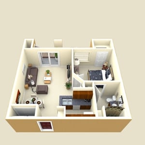 Whitney - 1 Bedroom