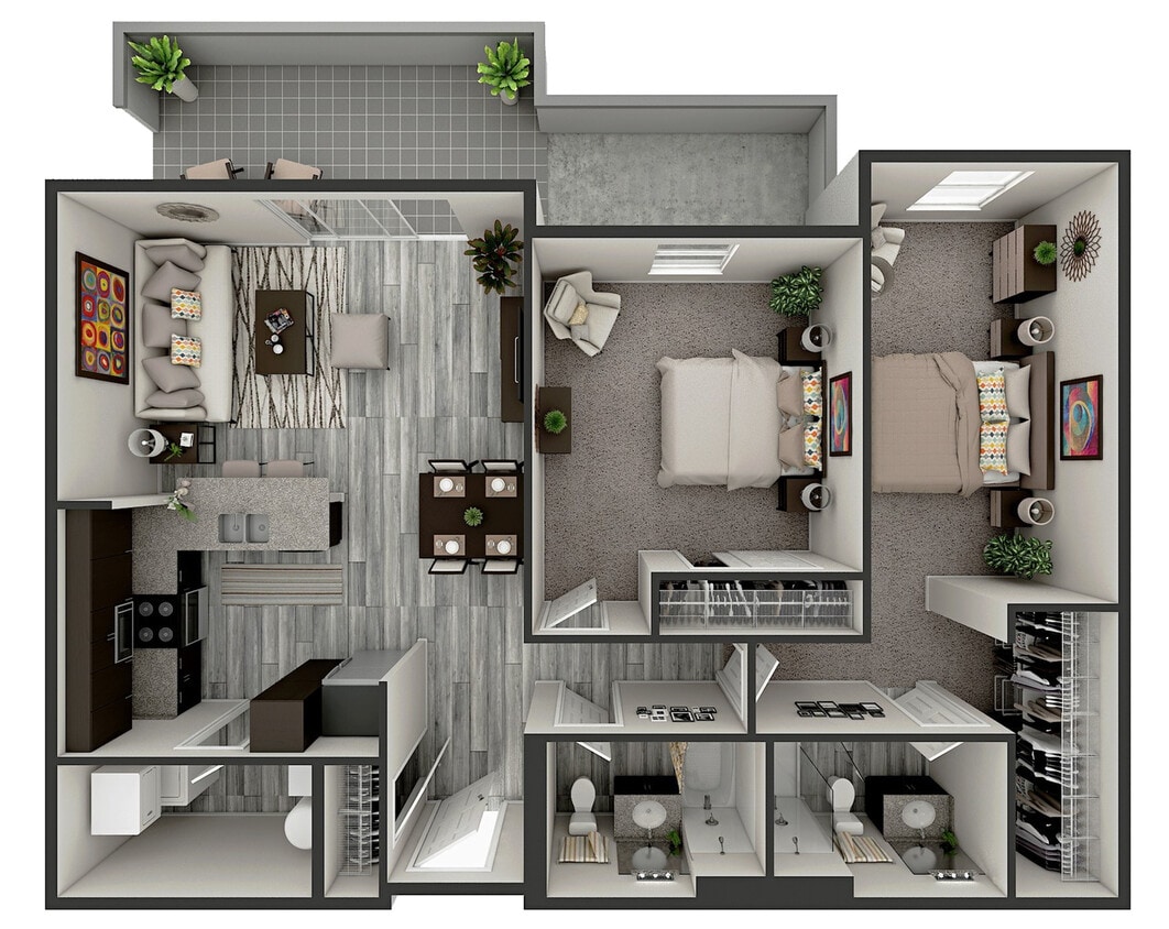 Berghoff - 2 Bed 2 Bath The Berghoff (2B2B1287)