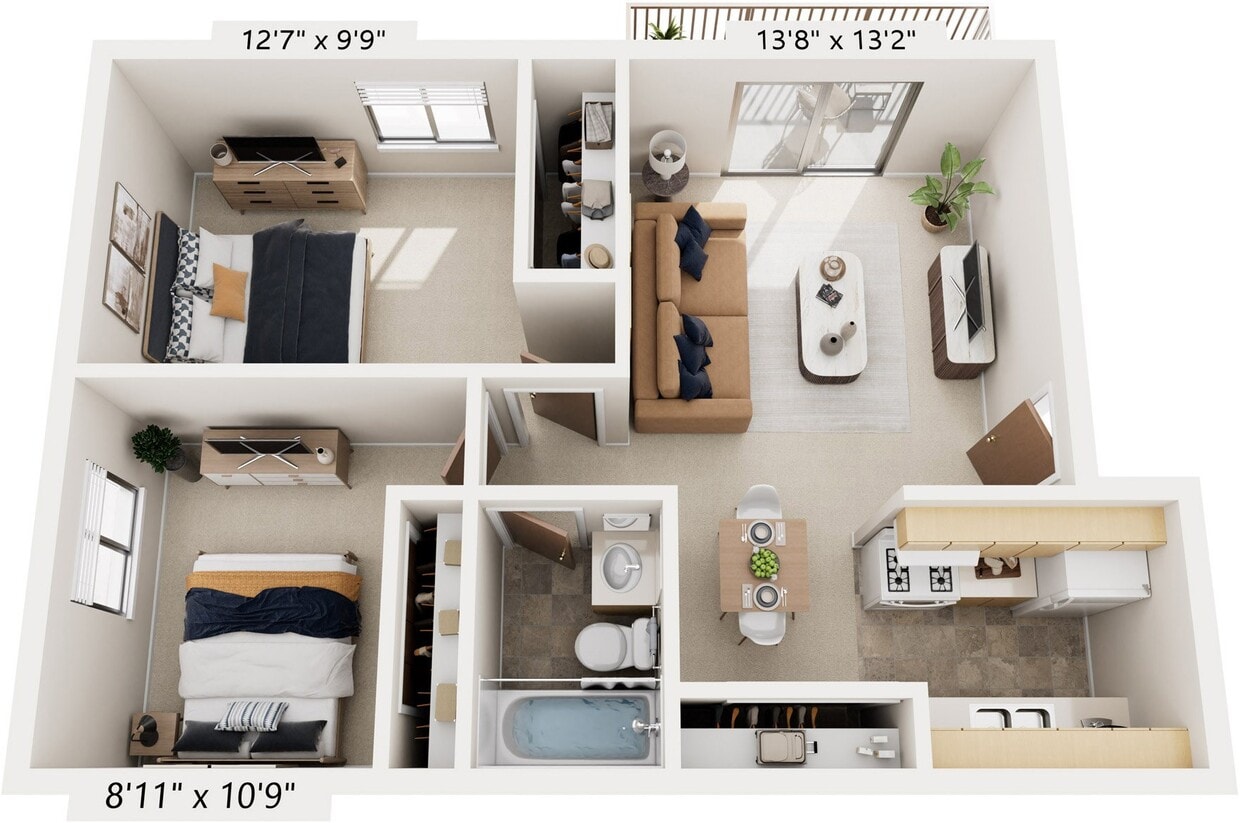 Floor Plan - Two Bedroom