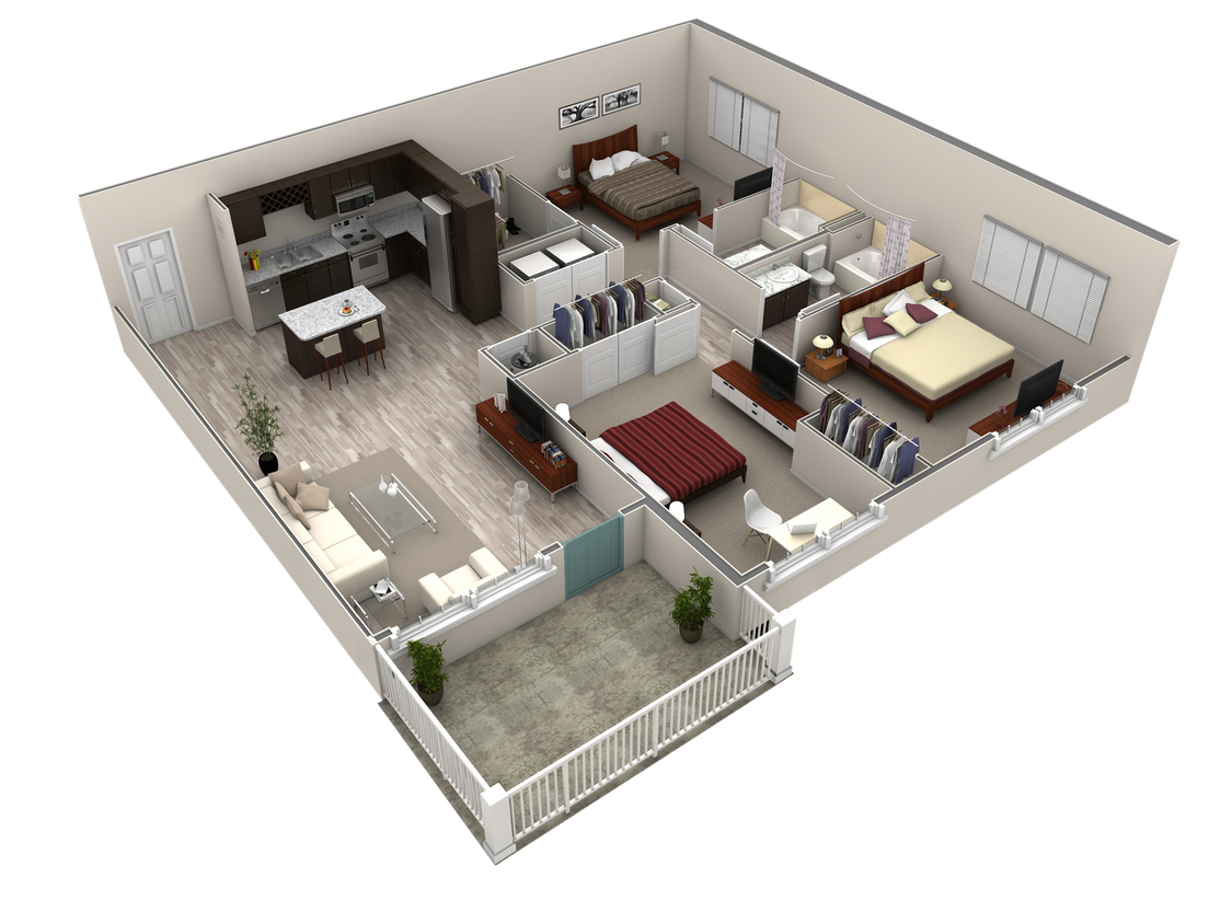 Floor Plan - 3 Bedroom Premier Overlook