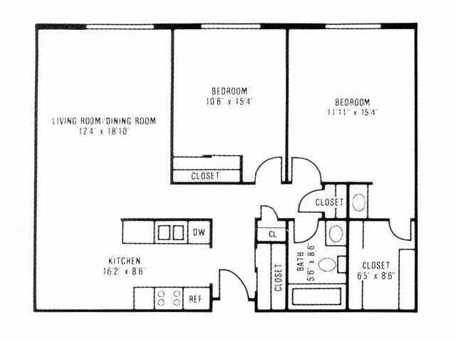 2BR/1.5BA - 2BED 1BATH