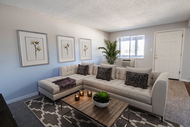 1 BR, 1 BA - Living Room - Bear Valley Village Apartments