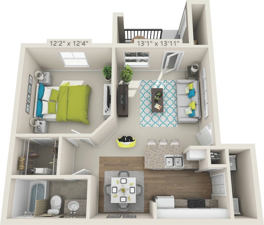 HOLLY.jpg - A1 HOLLY - 1 Bedroom, 1 Bathroom