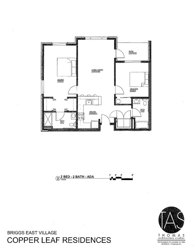 Floor Plan - 2BR/2.0BA