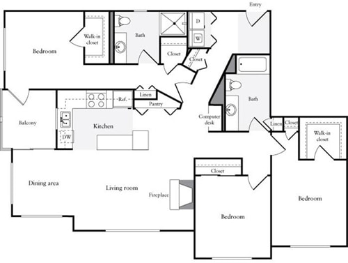 Floor Plan - 3+ Bedrooms B