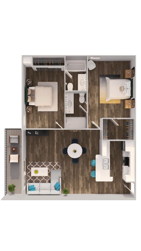 Floor Plan - 2 Bedroom