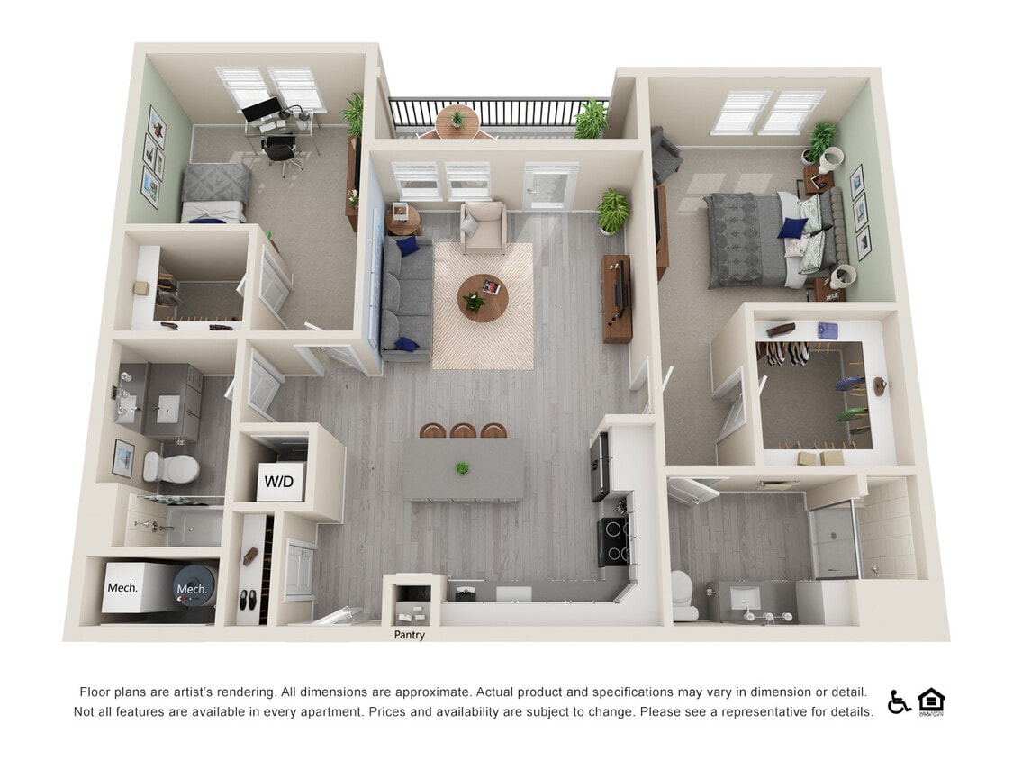 2B Floorplan - 2X2-1140