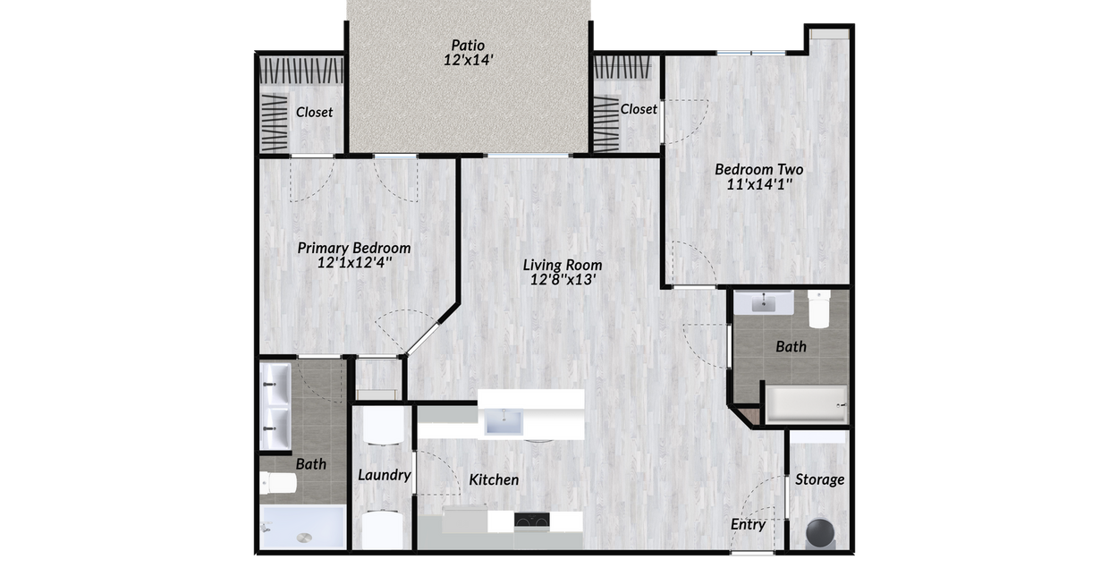 Floor Plan - Unit B - First Floor