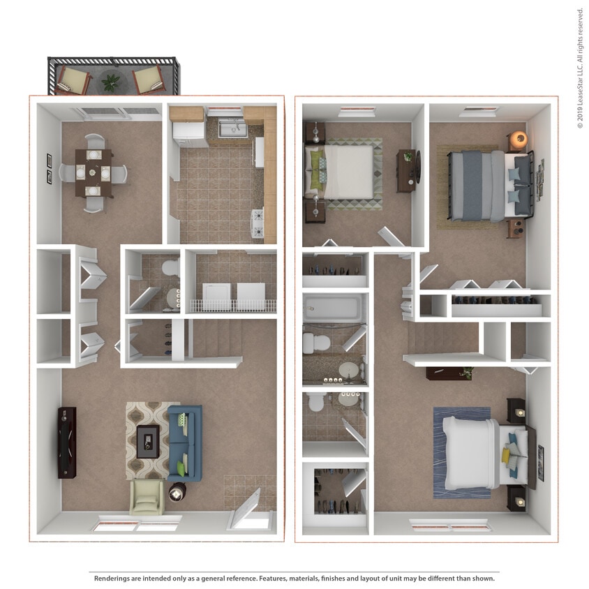 Floor Plan - 3x1.5 Large Townhome