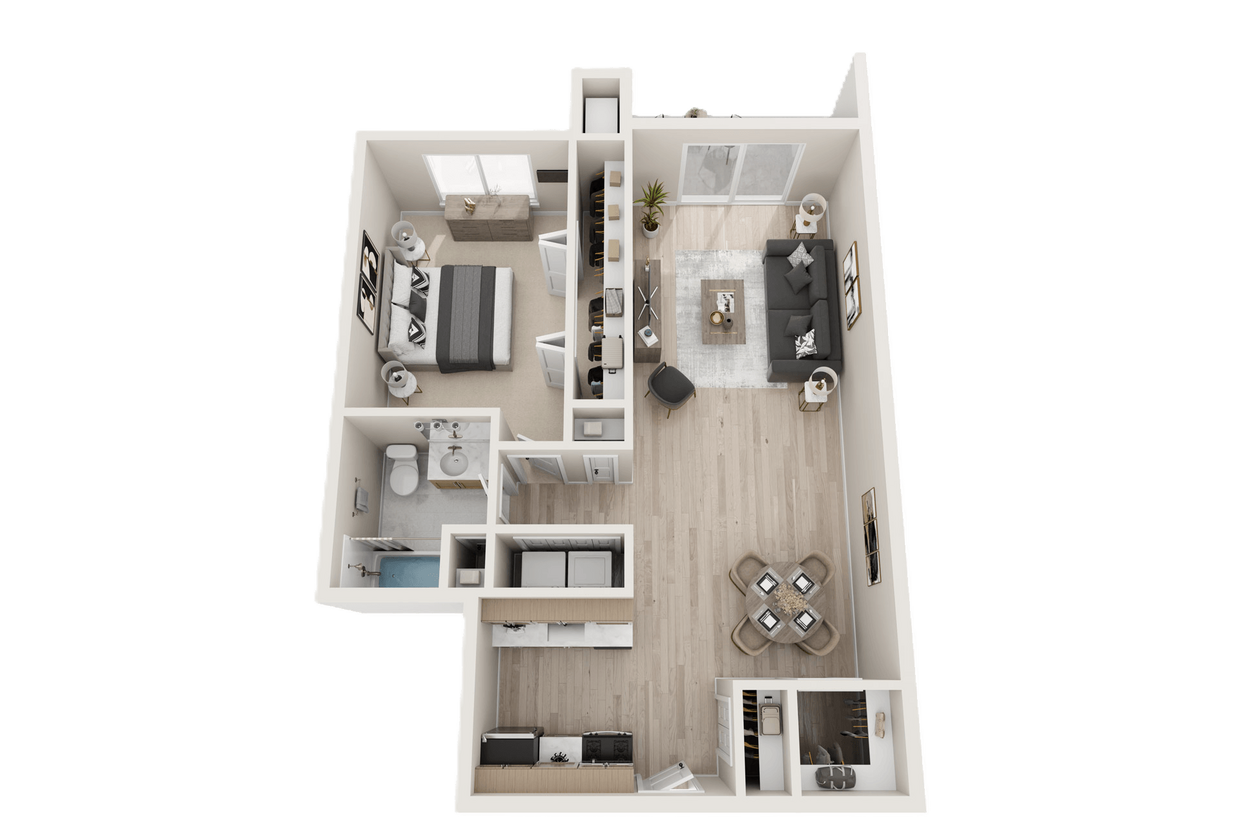 Floor Plan - Prentiss Pointe - 1G