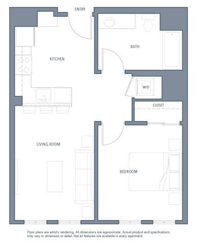 Floor Plan - 631 1B1B