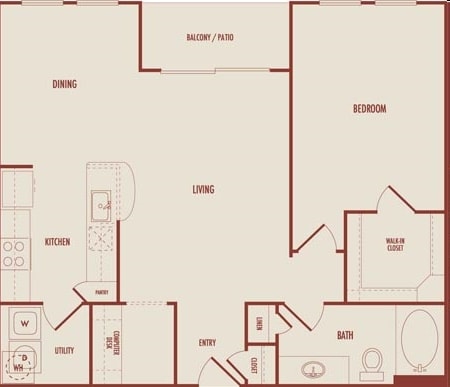 A3 - One Bedroom/One Bathroom
