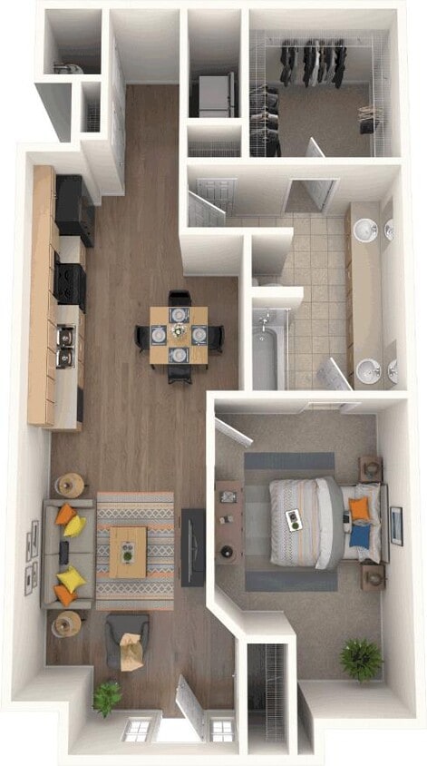 Floor Plan - 1 Bedroom A1 - Unit 344