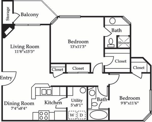 Floor Plan - 2B Renovation 2