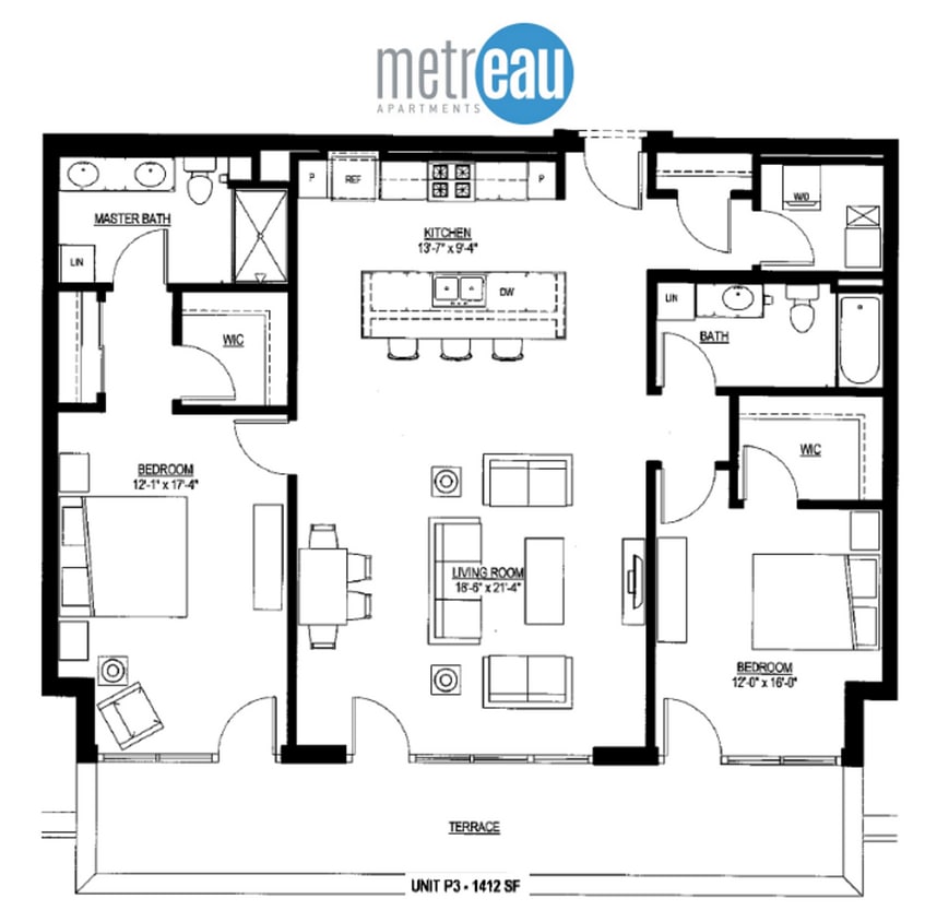 Floor Plan - Sunlit Sky Penthouse