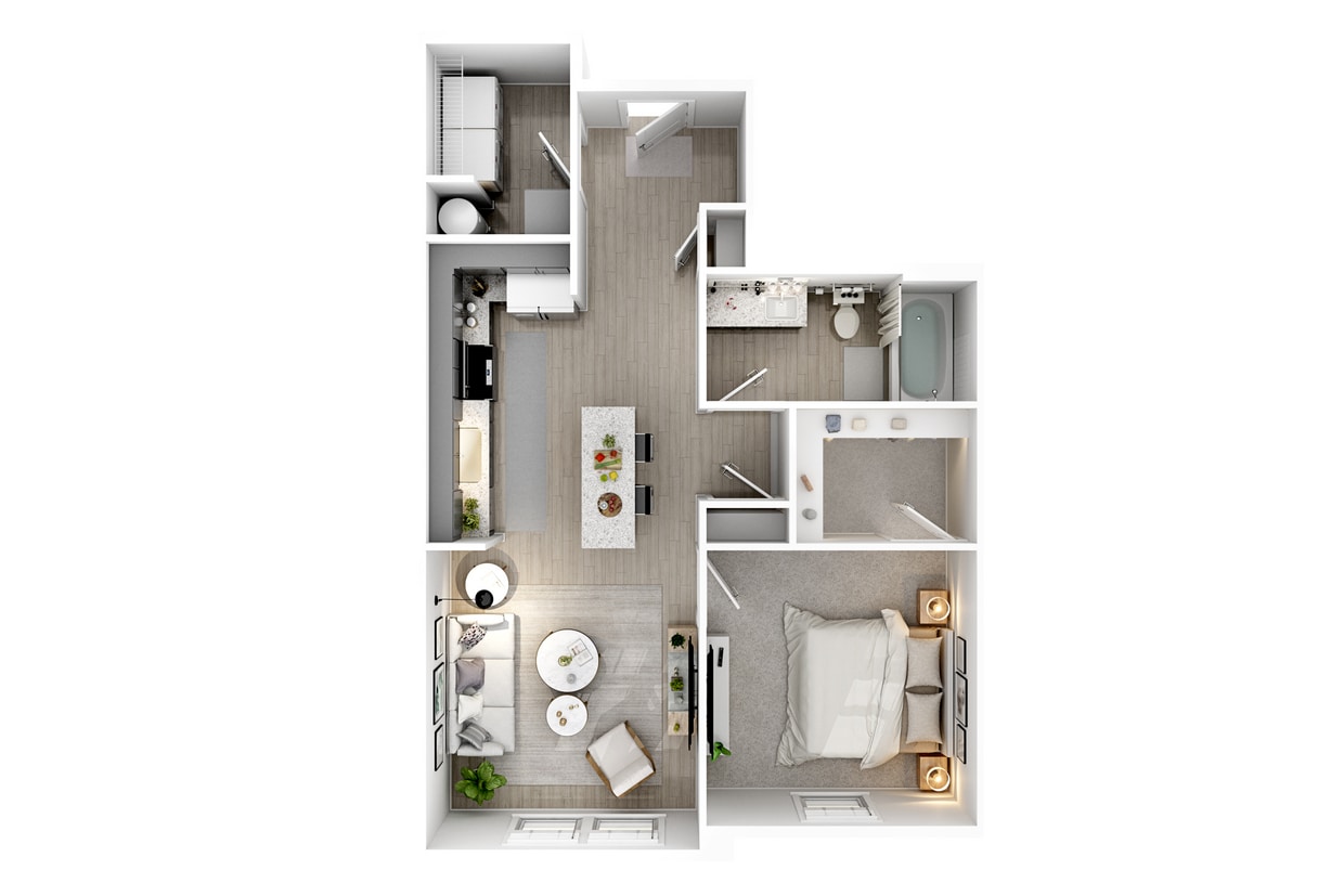 AS1.jpg - A1 - One Bedroom, One Bathroom