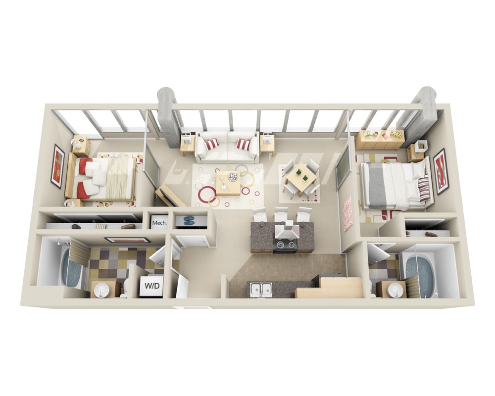 Floor Plan - Midrise B2D