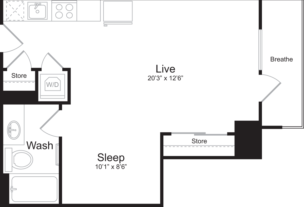 Floor Plan - Studio D