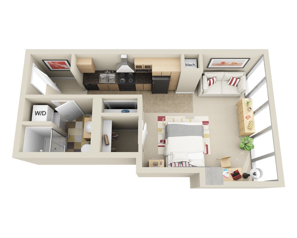 Floor Plan - Highrise E1A