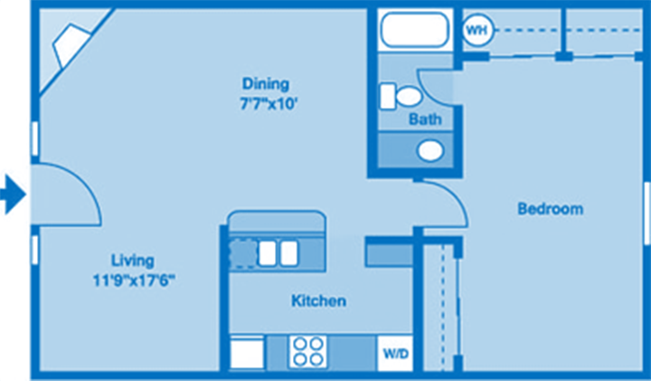 Floor Plan - 1C | One Bedroom