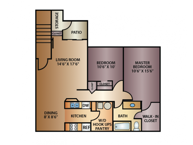 Grove 2 Bed Floor Plan - Grove
