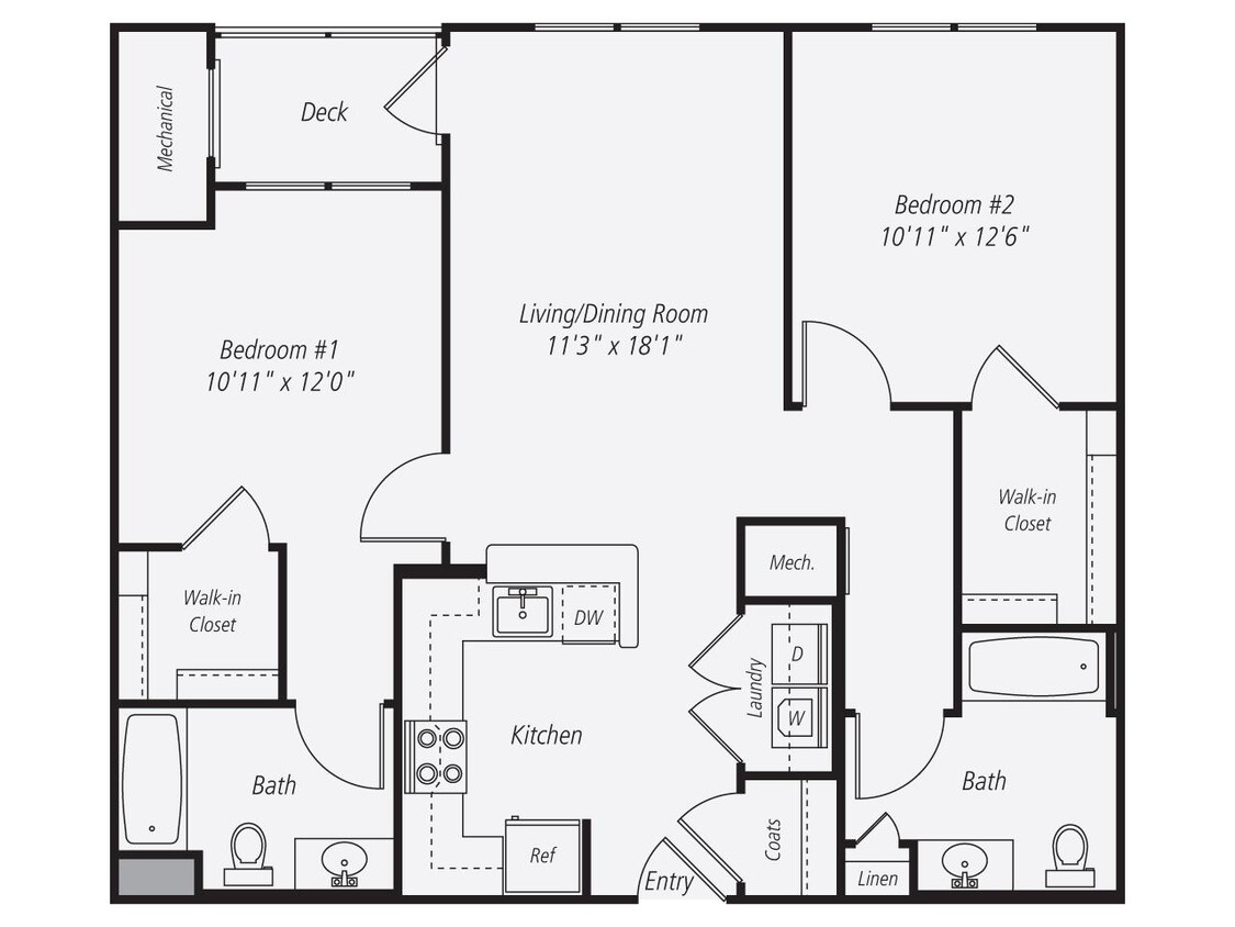 Floor Plan - B2.3 Renovated