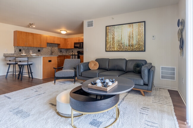 2BR, 1BA - 960SF - Living Room - Miles Apartments