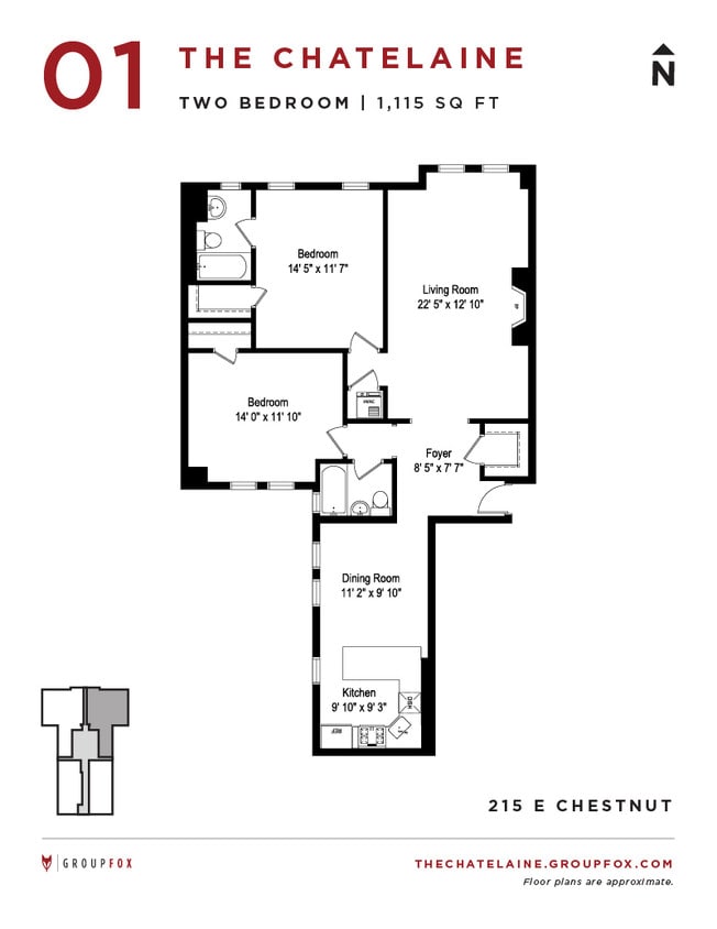 Floor Plan - Two Bedroom