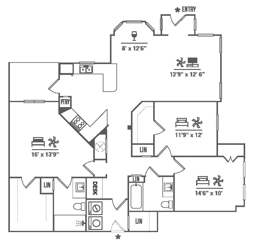Floor Plan - C1 Lower w Garage
