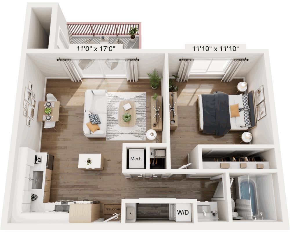 Floor Plan - Delmonico (A1B)