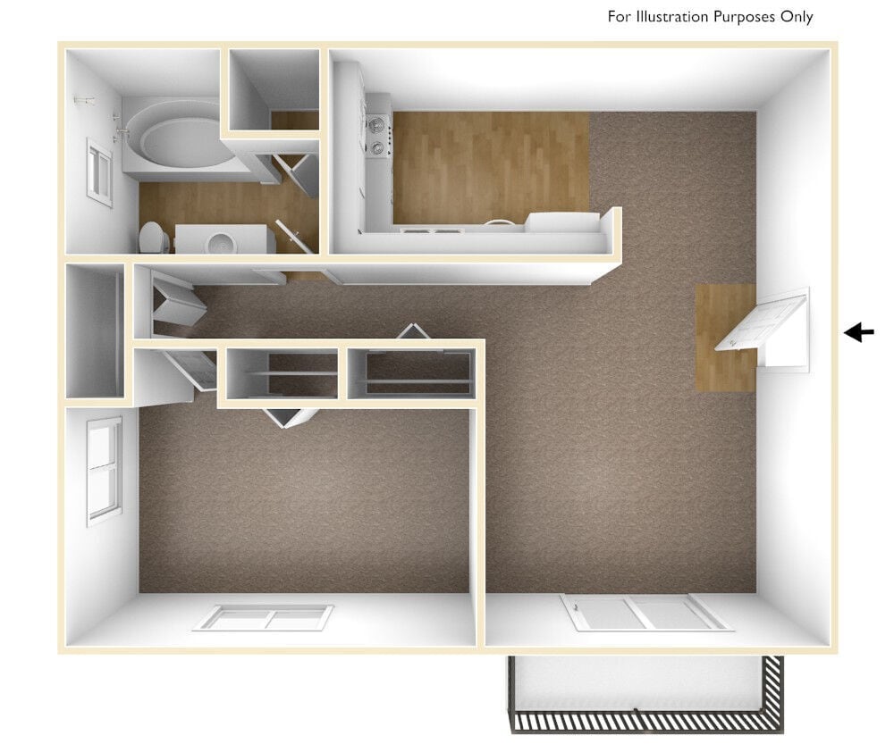 Floor Plan - A1R - Renovated